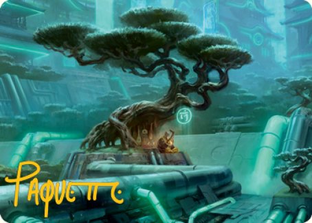 Forest Art Card (Gold-Stamped Signature) [Kamigawa: Neon Dynasty Art Series] | Deep Dive Games St. Marys