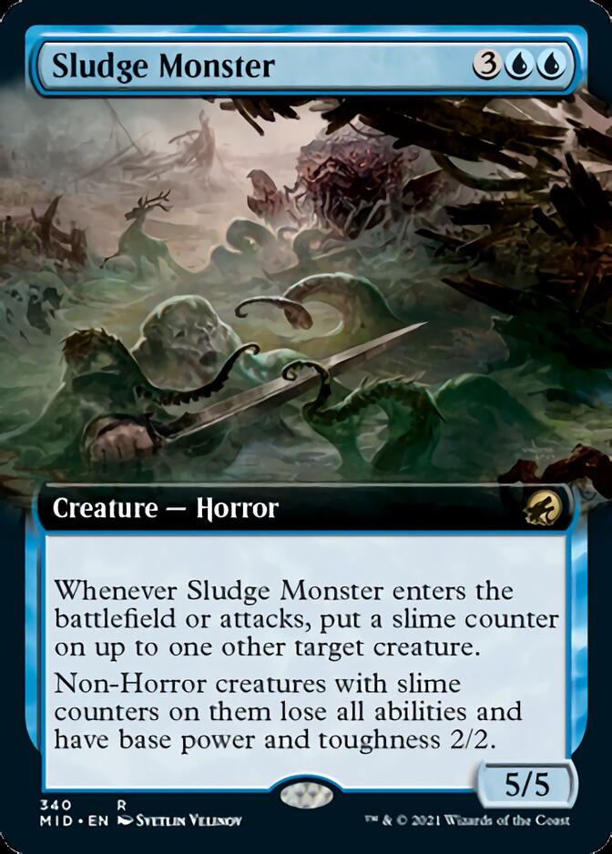 Sludge Monster (Extended Art) [Innistrad: Midnight Hunt] | Deep Dive Games St. Marys