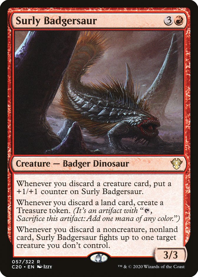 Surly Badgersaur [Commander 2020] | Deep Dive Games St. Marys