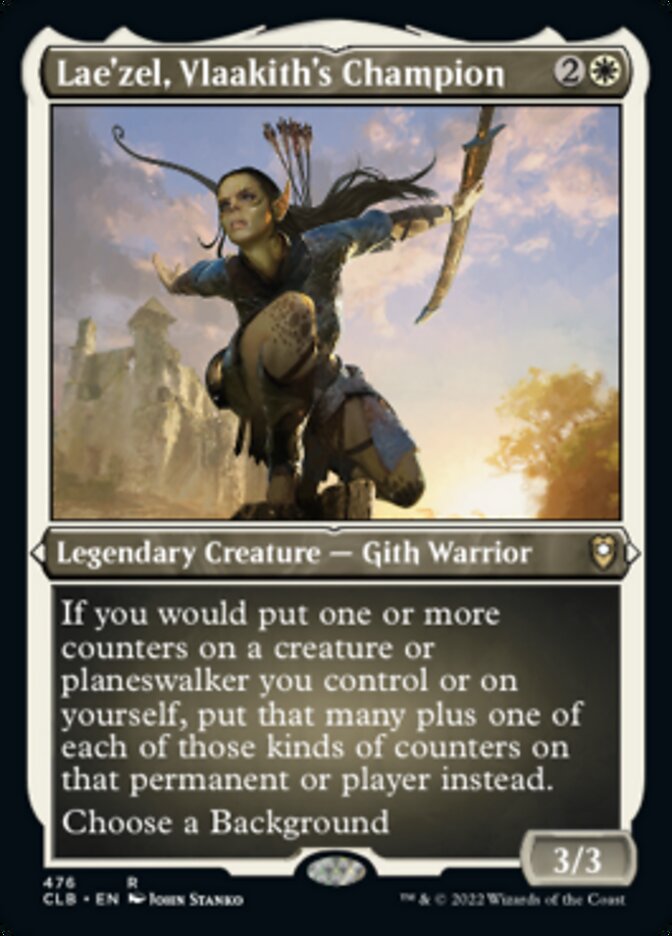 Lae'zel, Vlaakith's Champion (Foil Etched) [Commander Legends: Battle for Baldur's Gate] | Deep Dive Games St. Marys