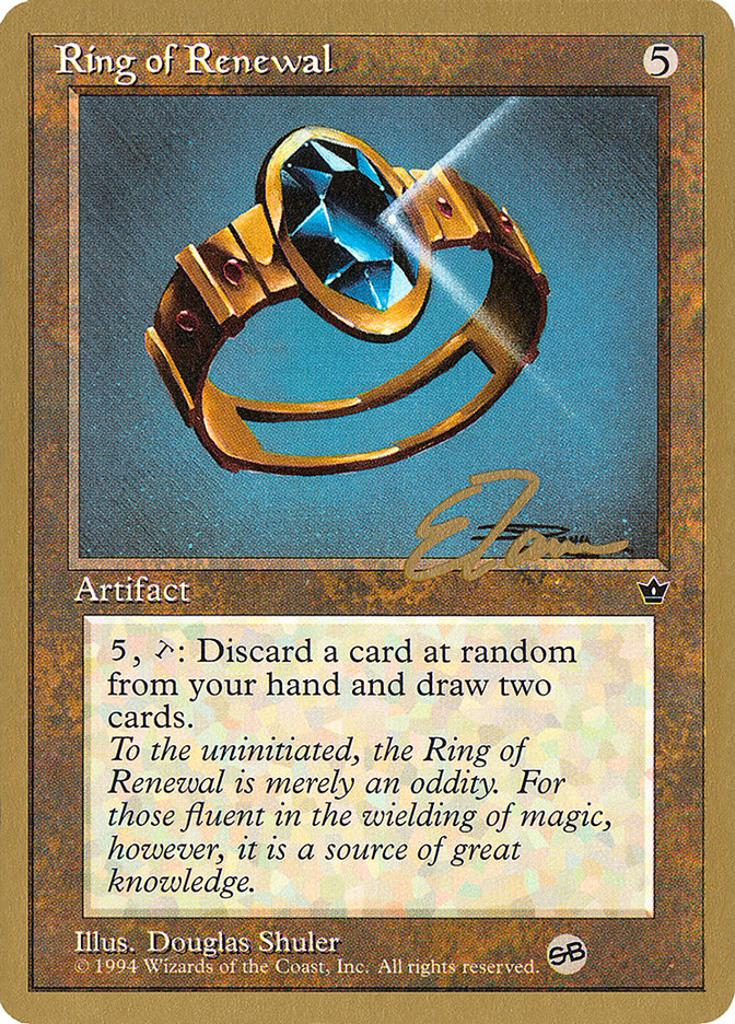 Ring of Renewal (Eric Tam) (SB) [Pro Tour Collector Set] | Deep Dive Games St. Marys