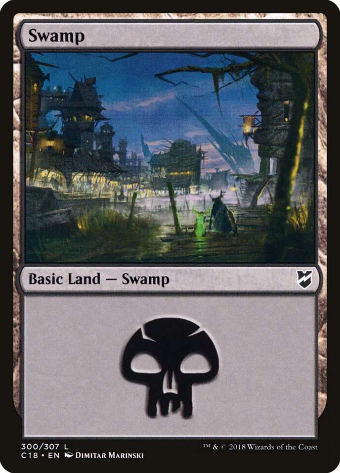 Swamp (300) [Commander 2018] | Deep Dive Games St. Marys