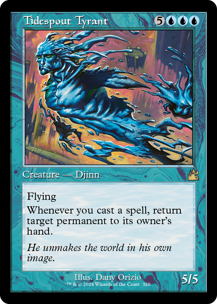 Tidespout Tyrant (Retro Frame) [Ravnica Remastered] | Deep Dive Games St. Marys