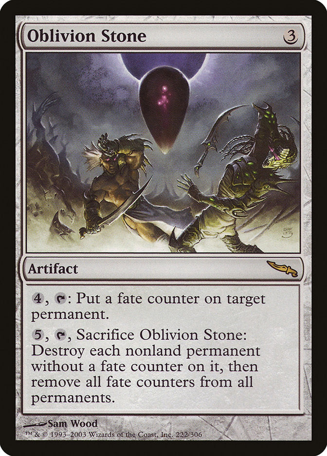 Oblivion Stone [Mirrodin] | Deep Dive Games St. Marys