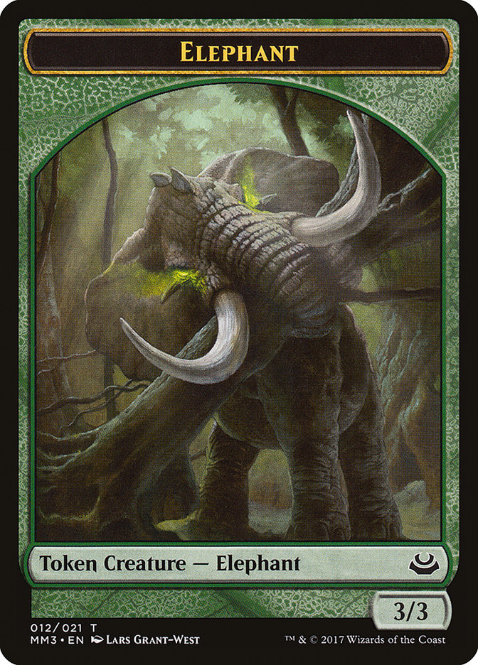 Elephant Token [Modern Masters 2017 Tokens] | Deep Dive Games St. Marys