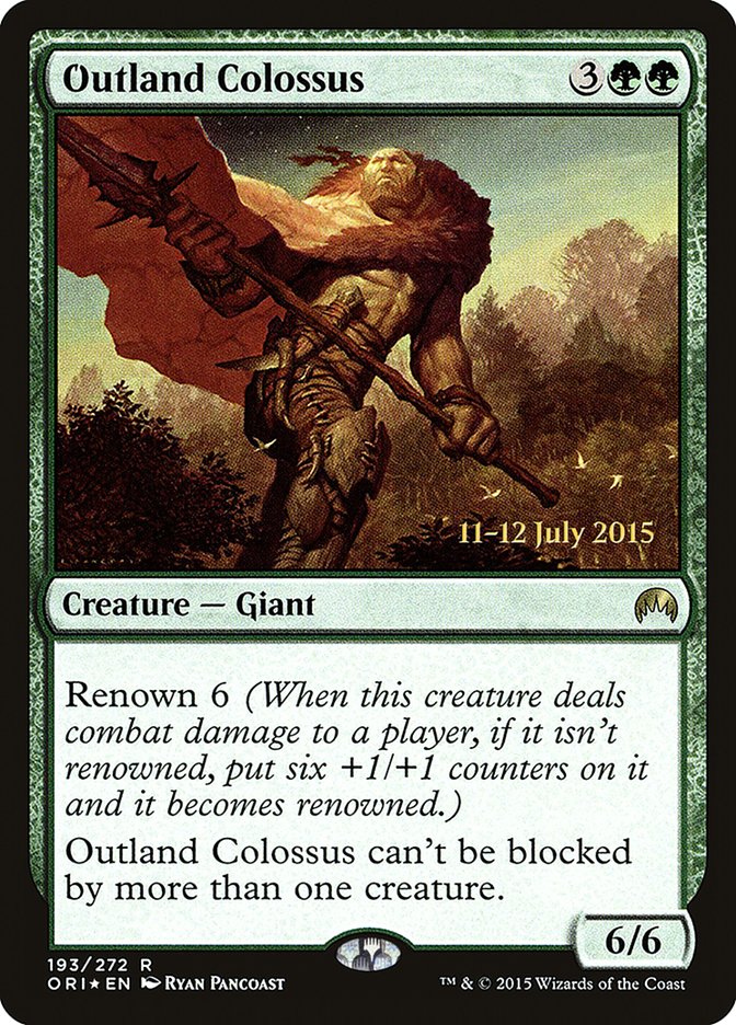 Outland Colossus [Magic Origins Prerelease Promos] | Deep Dive Games St. Marys