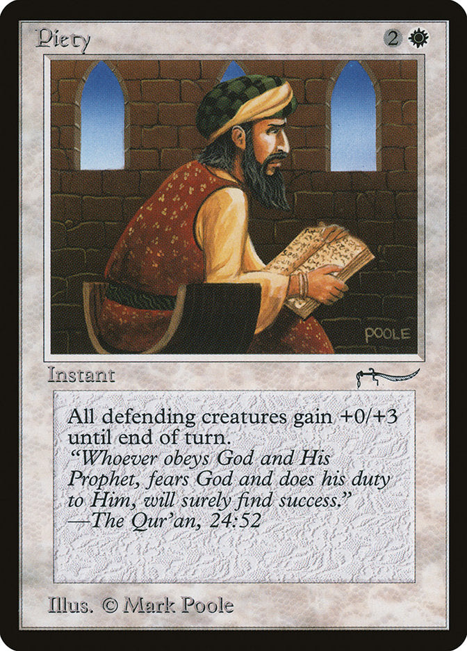 Piety (Dark Mana Cost) [Arabian Nights] | Deep Dive Games St. Marys