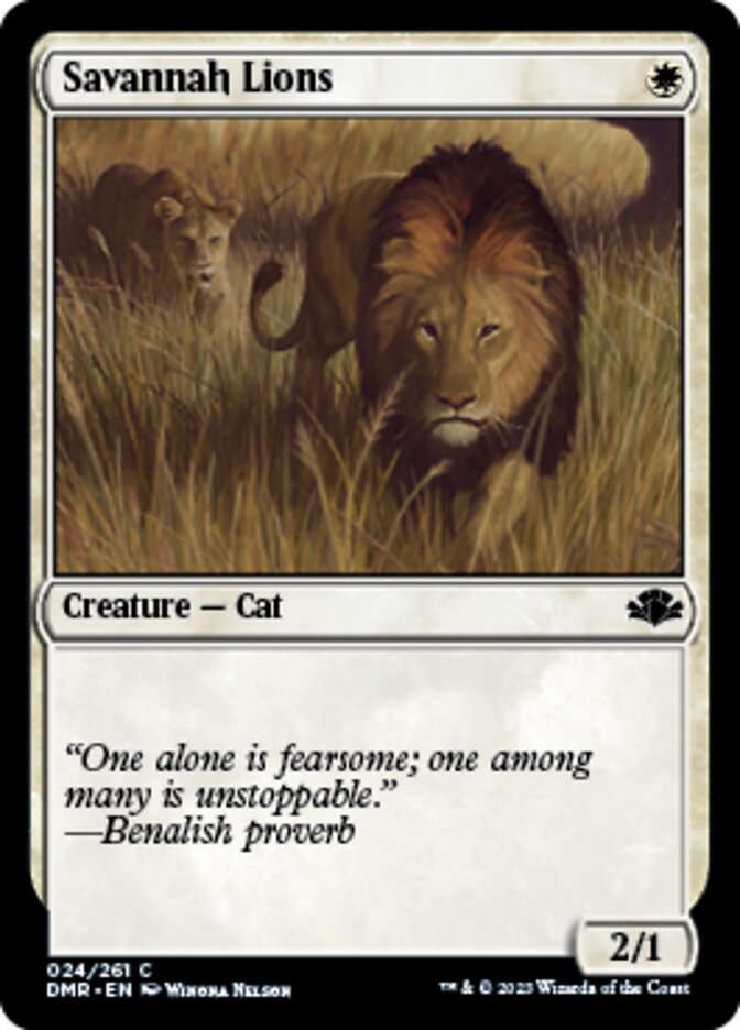 Savannah Lions [Dominaria Remastered] | Deep Dive Games St. Marys