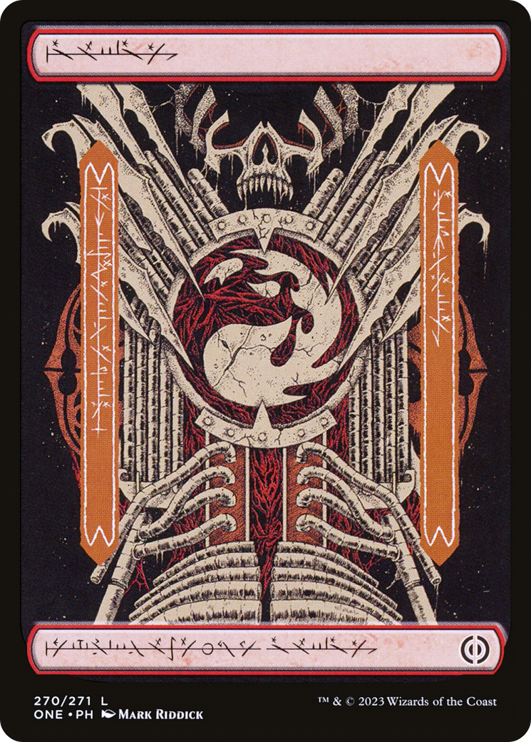 Mountain (270) (Phyrexian) [Phyrexia: All Will Be One] | Deep Dive Games St. Marys