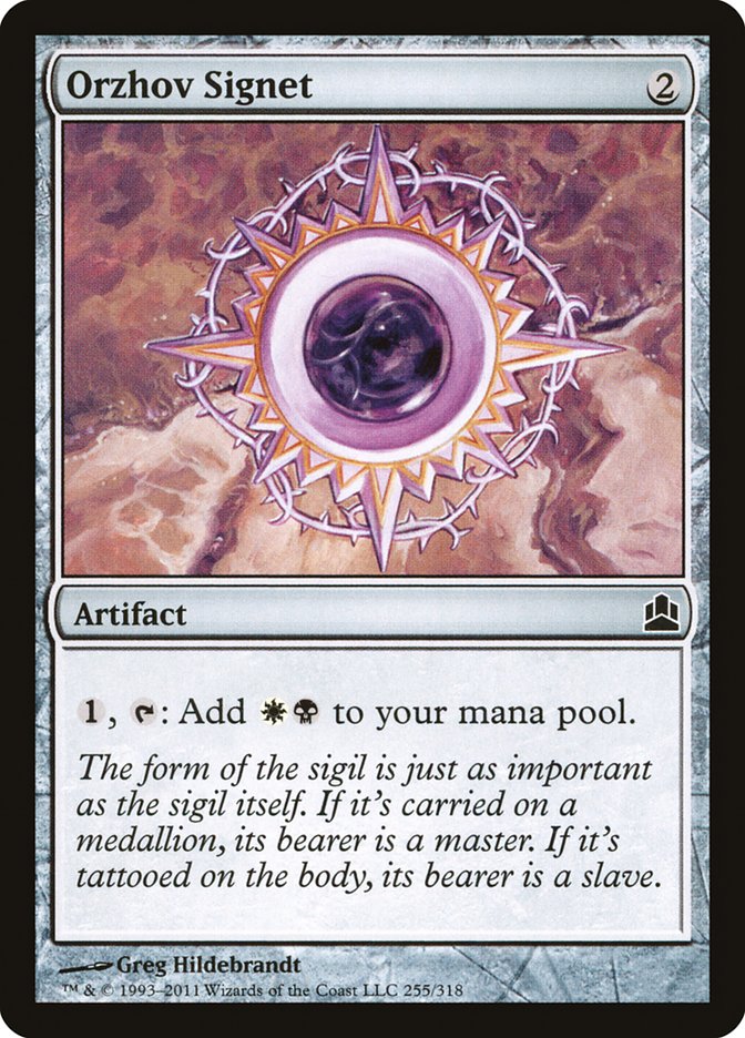 Orzhov Signet [Commander 2011] | Deep Dive Games St. Marys