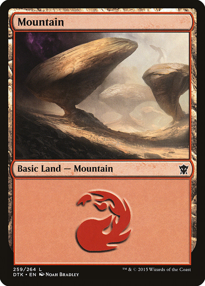 Mountain (259) [Dragons of Tarkir] | Deep Dive Games St. Marys