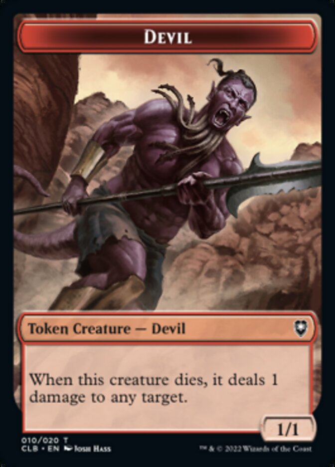 Devil Token [Commander Legends: Battle for Baldur's Gate Tokens] | Deep Dive Games St. Marys