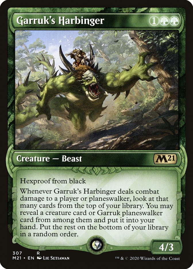 Garruk's Harbinger (Showcase) [Core Set 2021] | Deep Dive Games St. Marys