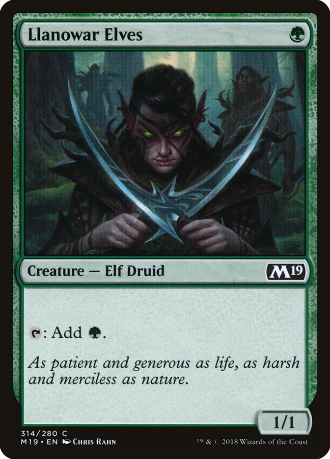 Llanowar Elves [Core Set 2019] | Deep Dive Games St. Marys