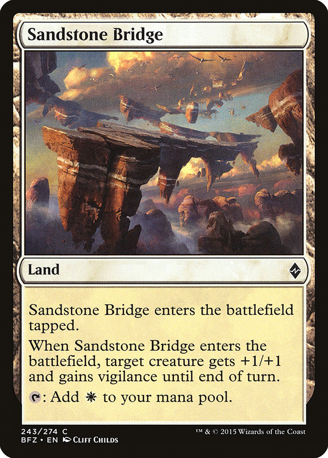 Sandstone Bridge [Battle for Zendikar] | Deep Dive Games St. Marys