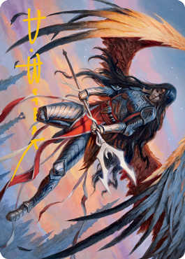 Liesa, Forgotten Archangel Art Card (Gold-Stamped Signature) [Innistrad: Midnight Hunt Art Series] | Deep Dive Games St. Marys