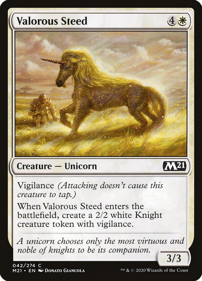 Valorous Steed [Core Set 2021] | Deep Dive Games St. Marys