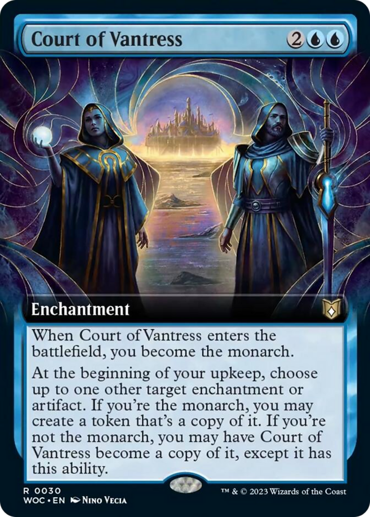 Court of Vantress (Extended Art) [Wilds of Eldraine Commander] | Deep Dive Games St. Marys