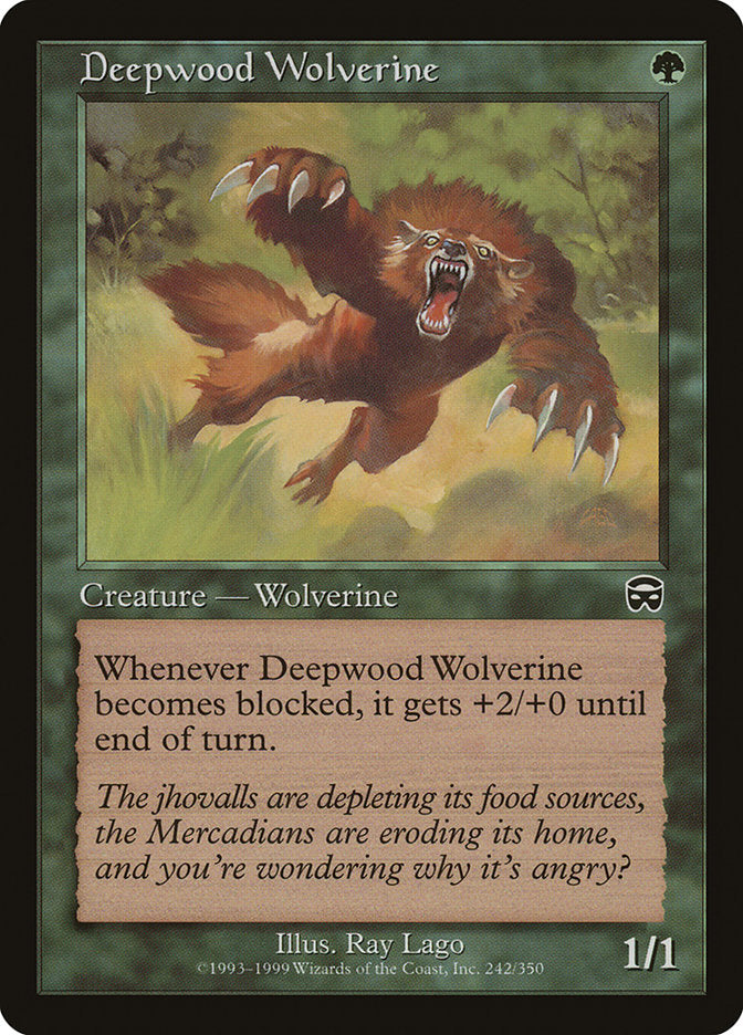 Deepwood Wolverine [Mercadian Masques] | Deep Dive Games St. Marys