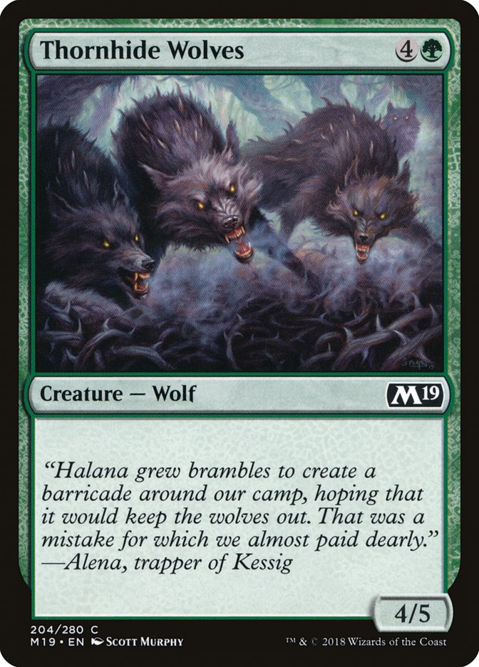 Thornhide Wolves [Core Set 2019] | Deep Dive Games St. Marys