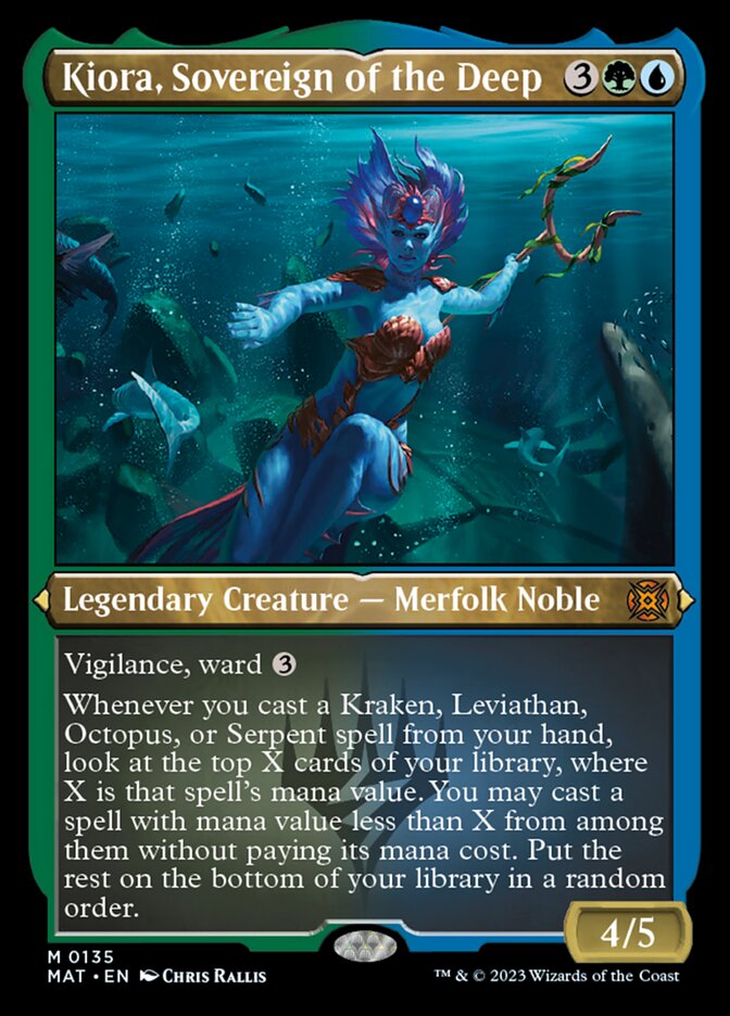 Kiora, Sovereign of the Deep (Foil Etched) [March of the Machine: The Aftermath] | Deep Dive Games St. Marys