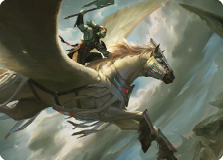 Cleaving Skyrider Art Card [Dominaria United Art Series] | Deep Dive Games St. Marys