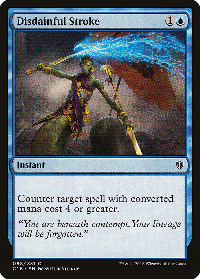 Disdainful Stroke [Commander 2016] | Deep Dive Games St. Marys