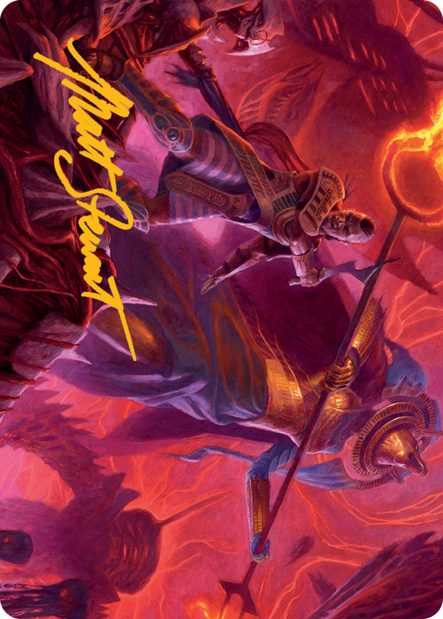 Djeru and Hazoret Art Card (Gold-Stamped Signature) [March of the Machine Art Series] | Deep Dive Games St. Marys