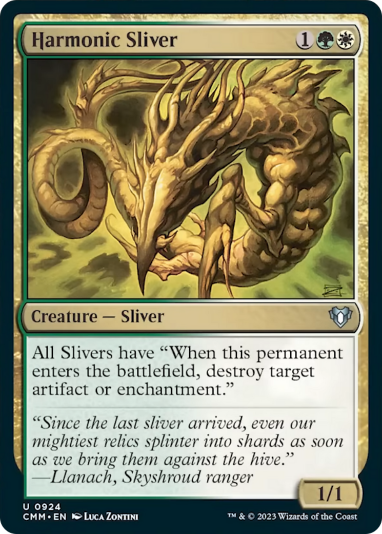 Harmonic Sliver [Commander Masters] | Deep Dive Games St. Marys