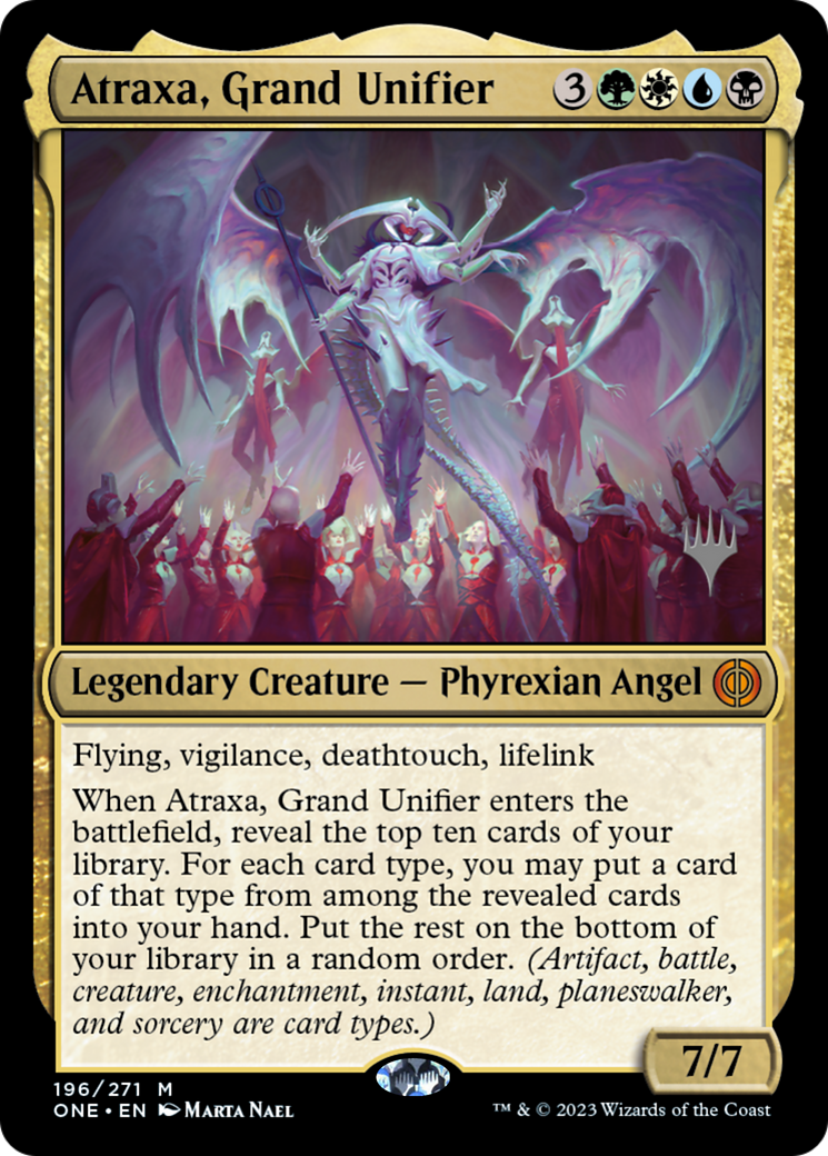 Atraxa, Grand Unifier (Promo Pack) [Phyrexia: All Will Be One Promos] | Deep Dive Games St. Marys