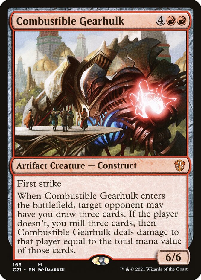 Combustible Gearhulk [Commander 2021] | Deep Dive Games St. Marys