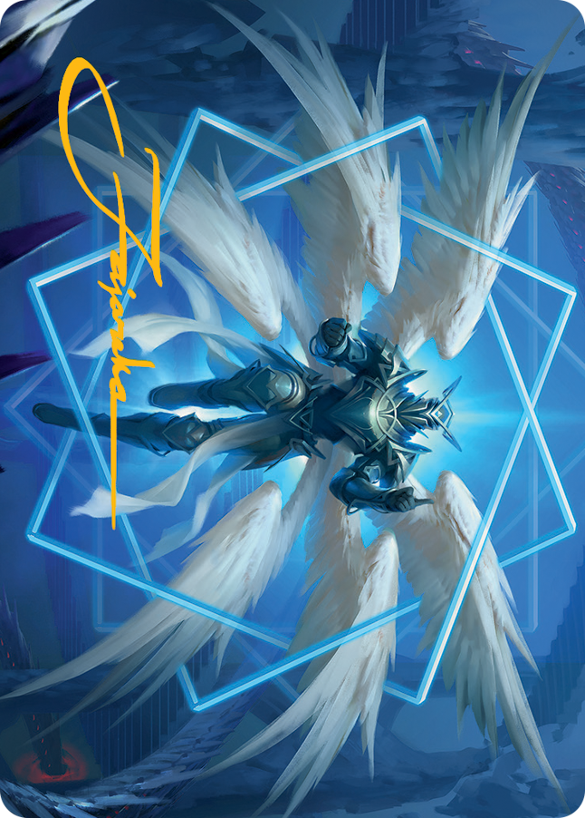 Vertex Paladin Art Card (Gold-Stamped Signature) [March of the Machine Art Series] | Deep Dive Games St. Marys