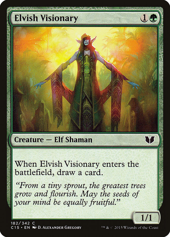 Elvish Visionary [Commander 2015] | Deep Dive Games St. Marys