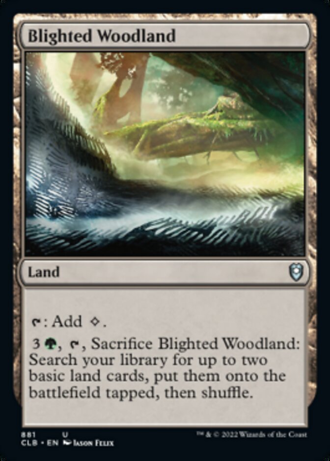 Blighted Woodland [Commander Legends: Battle for Baldur's Gate] | Deep Dive Games St. Marys