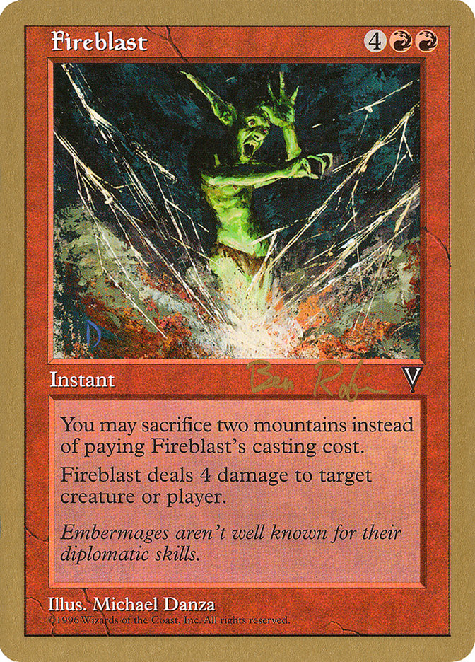 Fireblast (Ben Rubin) [World Championship Decks 1998] | Deep Dive Games St. Marys