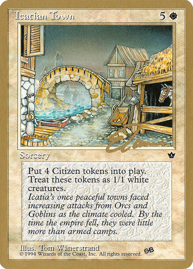 Icatian Town (Eric Tam) (SB) [Pro Tour Collector Set] | Deep Dive Games St. Marys