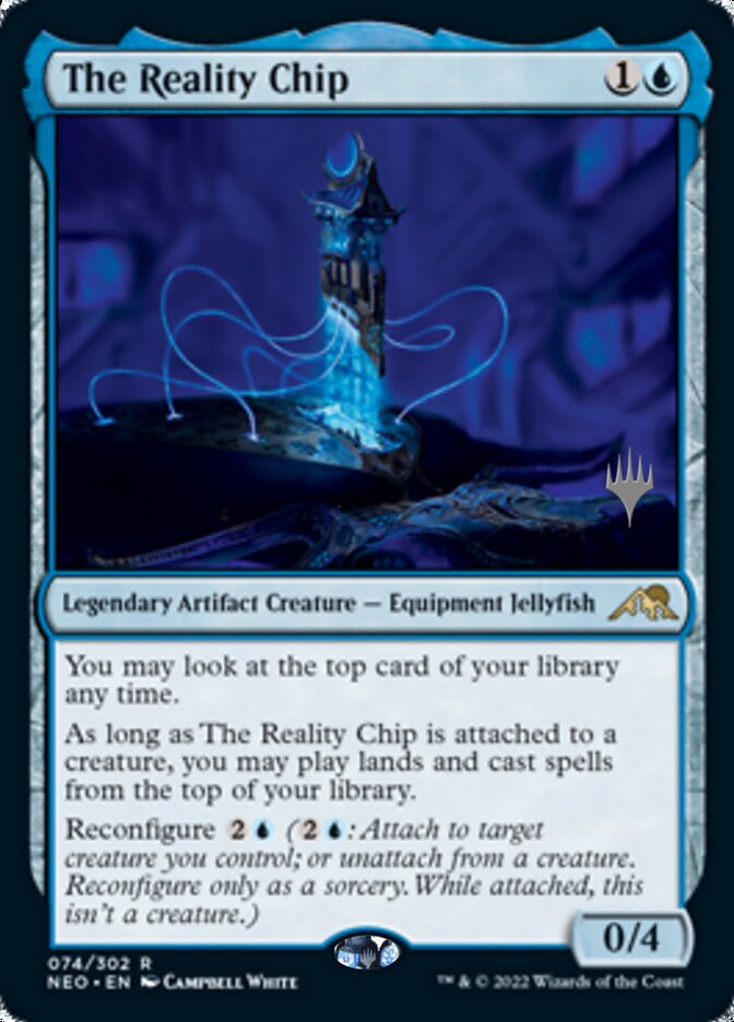 The Reality Chip (Promo Pack) [Kamigawa: Neon Dynasty Promos] | Deep Dive Games St. Marys