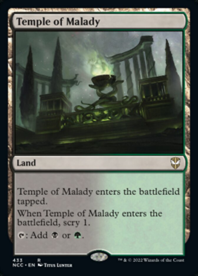 Temple of Malady [Streets of New Capenna Commander] | Deep Dive Games St. Marys