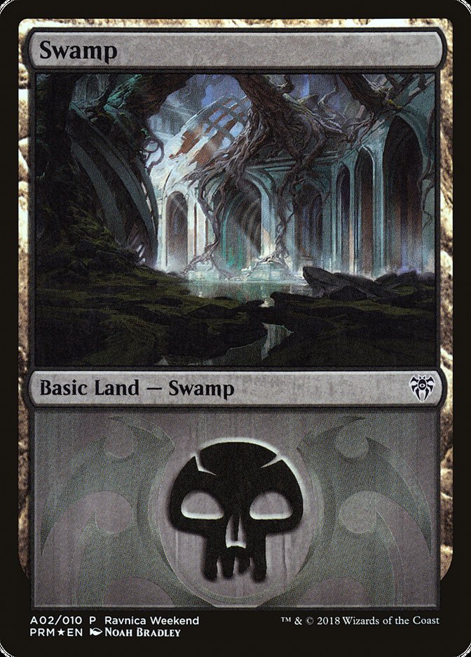 Swamp (A02) [Ravnica Allegiance Ravnica Weekend] | Deep Dive Games St. Marys