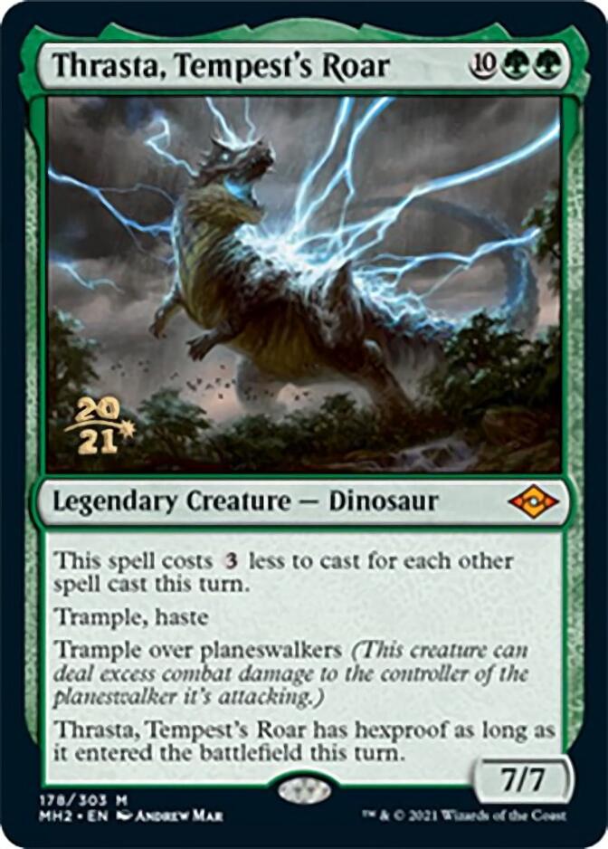 Thrasta, Tempest's Roar [Modern Horizons 2 Prerelease Promos] | Deep Dive Games St. Marys