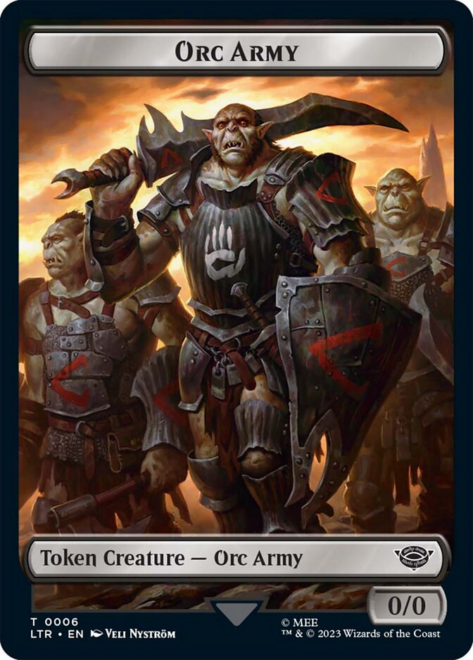 Orc Army Token (06) [The Lord of the Rings: Tales of Middle-Earth Tokens] | Deep Dive Games St. Marys