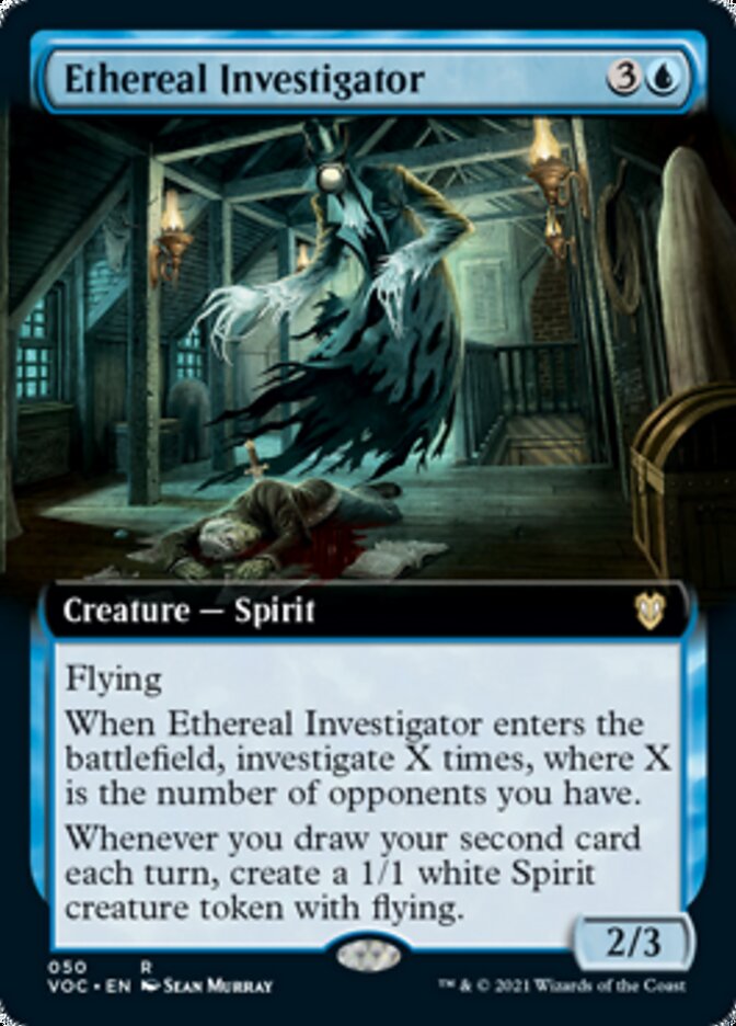 Ethereal Investigator (Extended Art) [Innistrad: Crimson Vow Commander] | Deep Dive Games St. Marys