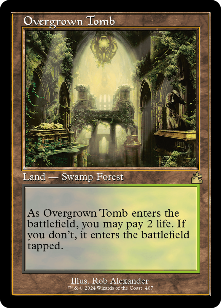 Overgrown Tomb (Retro) [Ravnica Remastered] | Deep Dive Games St. Marys