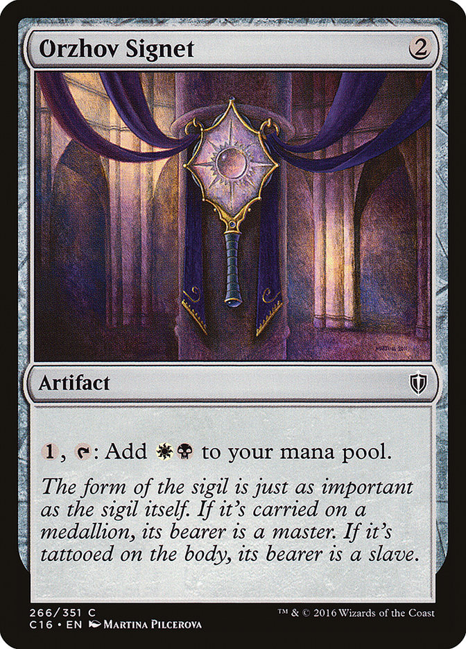 Orzhov Signet [Commander 2016] | Deep Dive Games St. Marys
