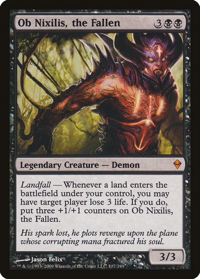 Ob Nixilis, the Fallen [Zendikar] | Deep Dive Games St. Marys