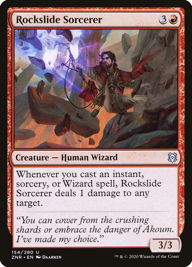 Rockslide Sorcerer [Zendikar Rising] | Deep Dive Games St. Marys