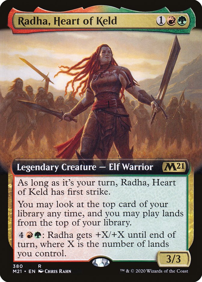 Radha, Heart of Keld (Extended Art) [Core Set 2021] | Deep Dive Games St. Marys