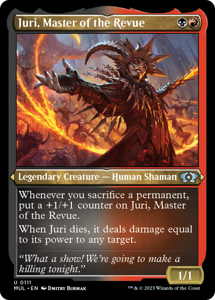 Juri, Master of the Revue (Foil Etched) [Multiverse Legends] | Deep Dive Games St. Marys