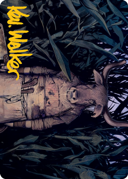 Fleshtaker Art Card (Gold-Stamped Signature) [Innistrad: Midnight Hunt Art Series] | Deep Dive Games St. Marys