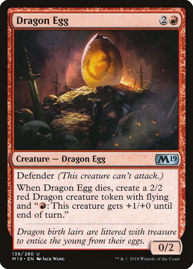 Dragon Egg [Core Set 2019] | Deep Dive Games St. Marys